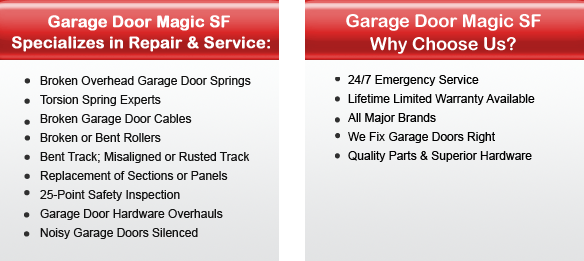 Garage Door Repair Daly City Offers